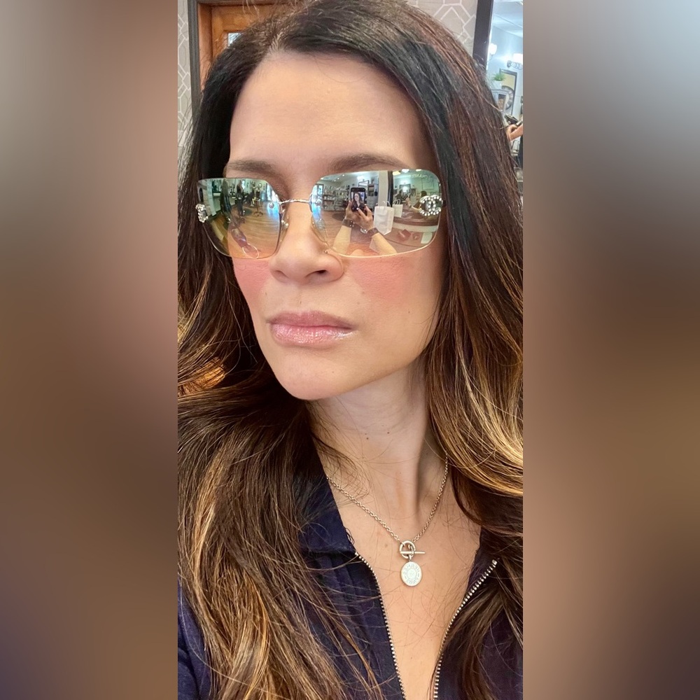 💯 AUTH | CHANEL 4017-D | ULTRA-RARE IRIDESCENT | RIMLESS DIAMOND CC SUNGLASSES